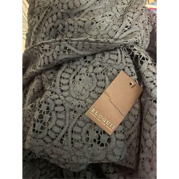 Eloquii Studio Women’s Size 14 Long Sleeve Lace Dress Emerald Green NWT - Picture 5 of 6